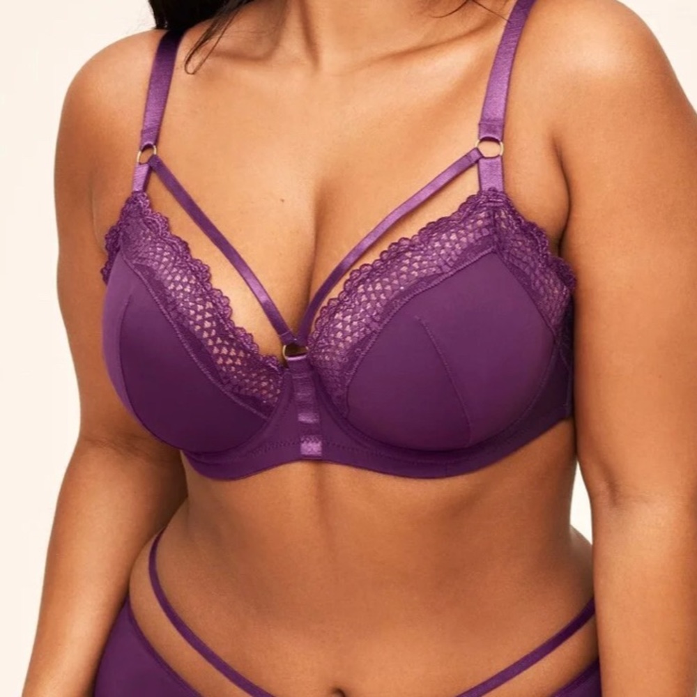 Adore Me Marca Contour Plus dusty purple bra 38H